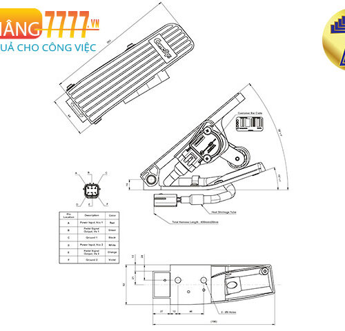 Chân gas xe nâng