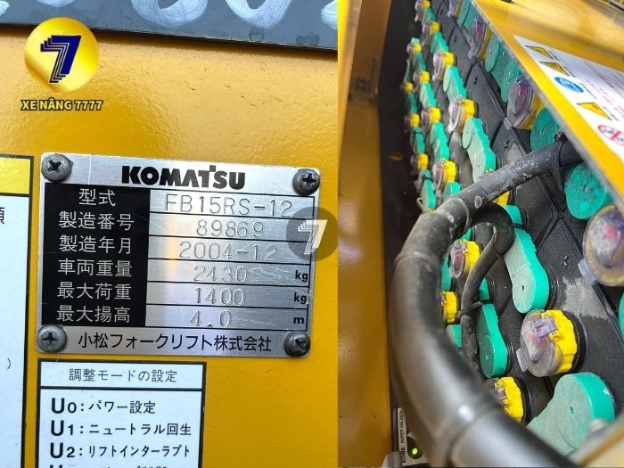 Xe nâng điện đứng lái KOMATSU FB15RS-12 - Ảnh 5