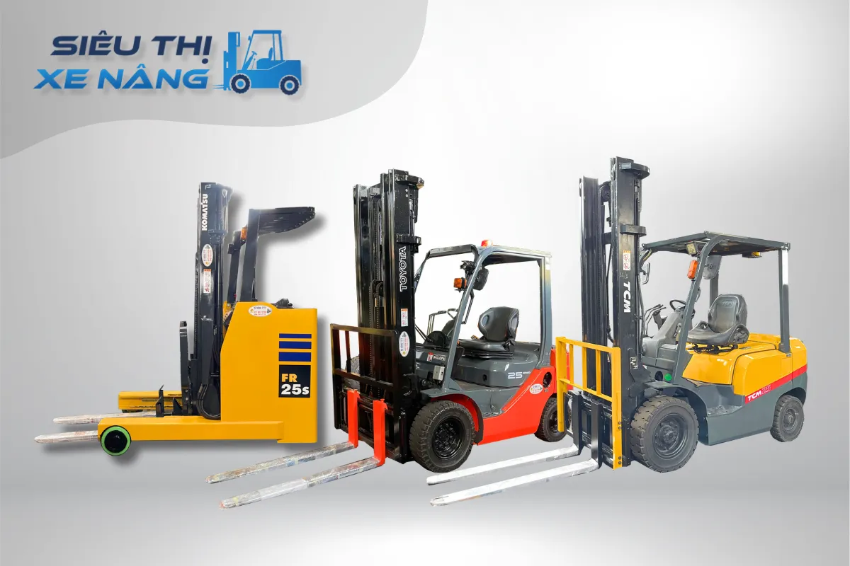 Danh mục sản phẩm xe nâng cũ tại Siêu Thị Xe Nâng