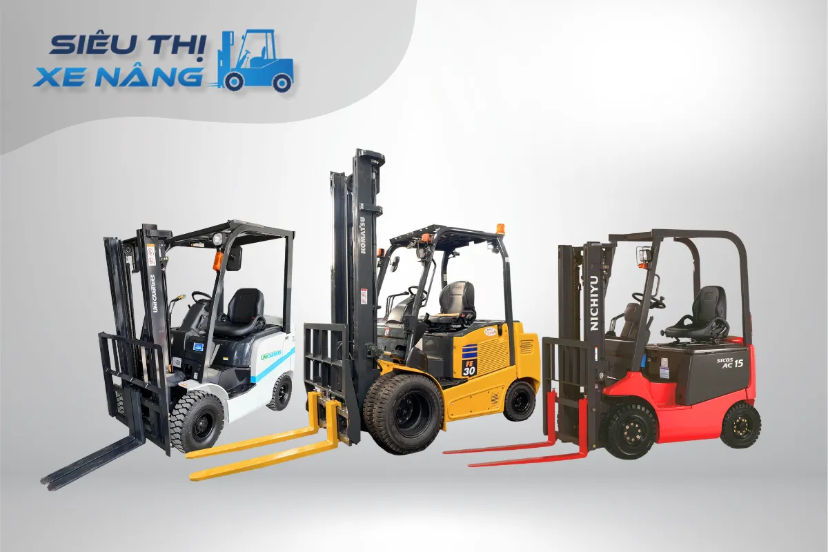 Danh mục sản phẩm xe nâng mới tại Siêu Thị Xe Nâng