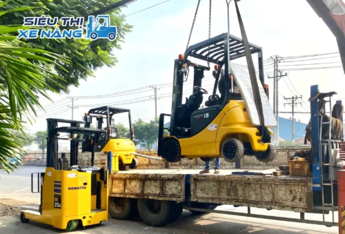 Mua xe nâng cũ tiết kiệm chi phí