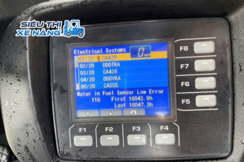 Mã lỗi xe nâng Komatsu CA429