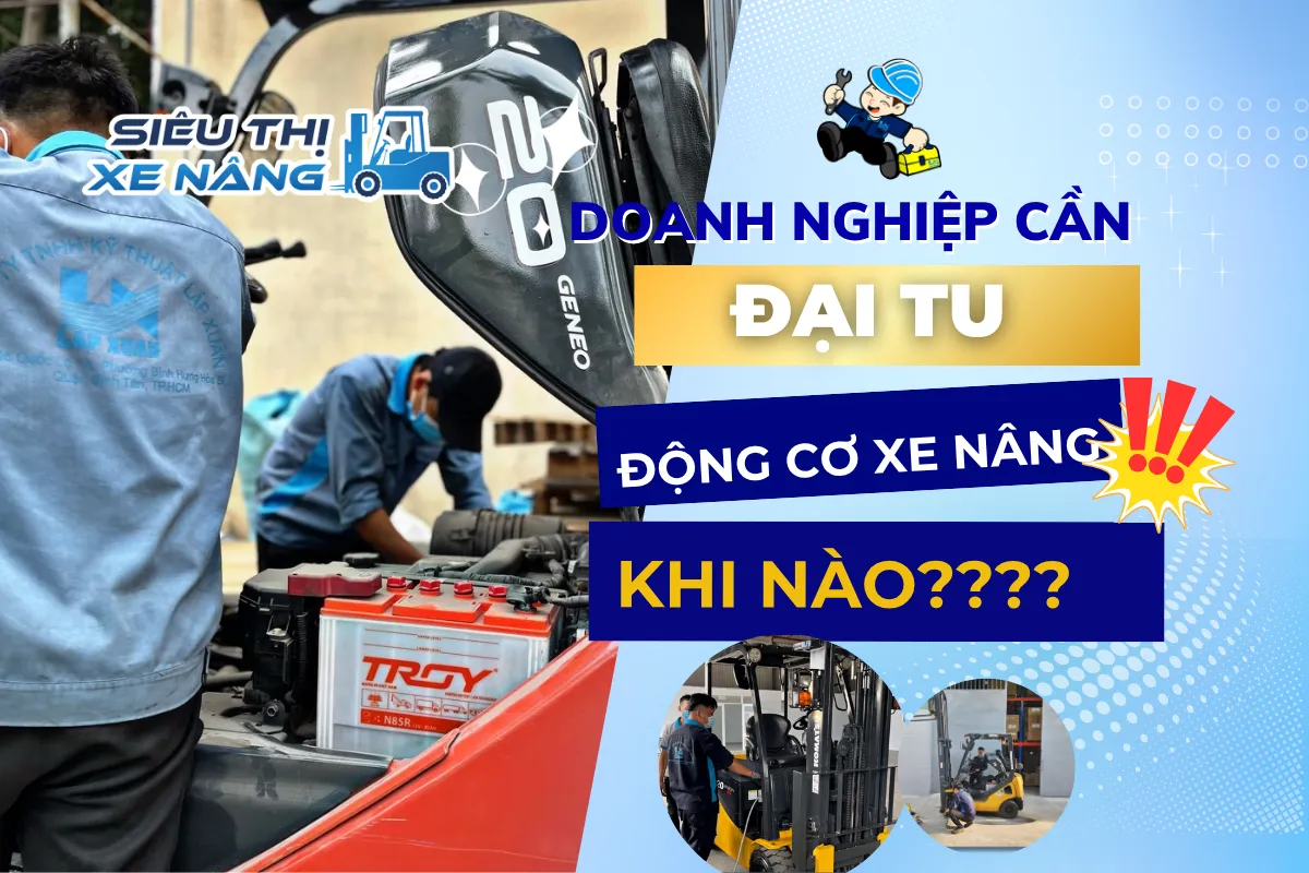 đại tu động cơ xe nâng