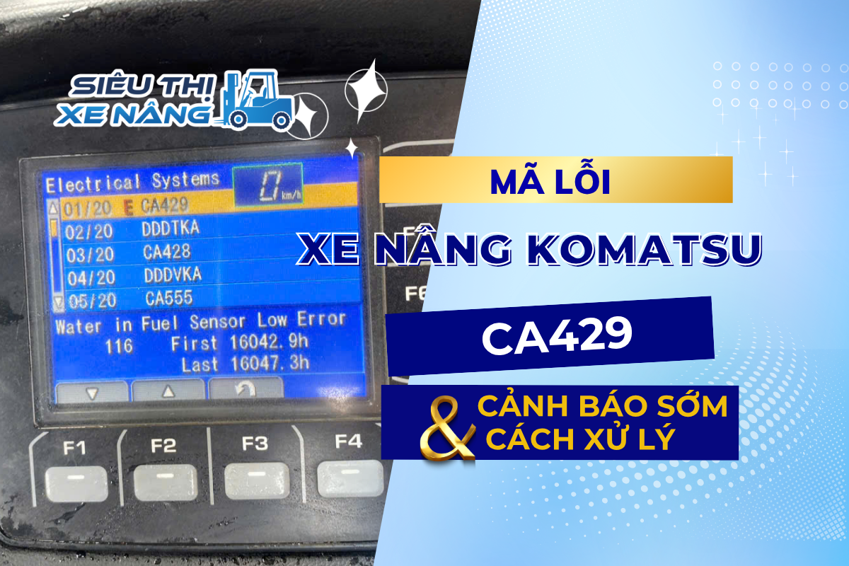 mã lỗi xe nâng Komatsu CA429 BÌA