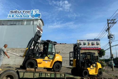 Xe nâng cho ngành thép