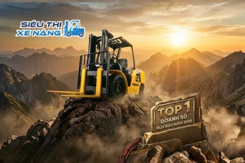 Xe nâng komatsu 2026: giữ vững ngôi đầu bằng hiệu suất thực tế