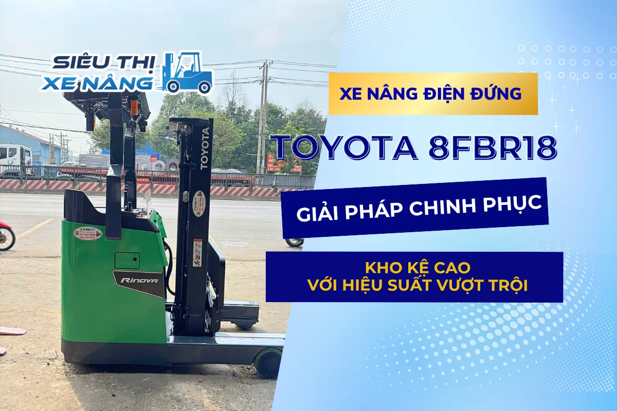 Xe nâng điện đứng TOYOTA 8FBR18 bìa