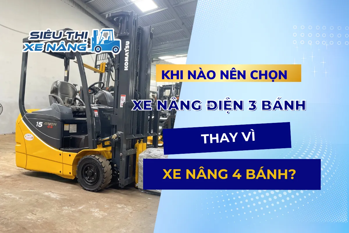 xe nâng điện 3 bánh