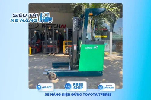 Xe nâng điện đứng lái Nhật Bản chất lượng giá tốt
