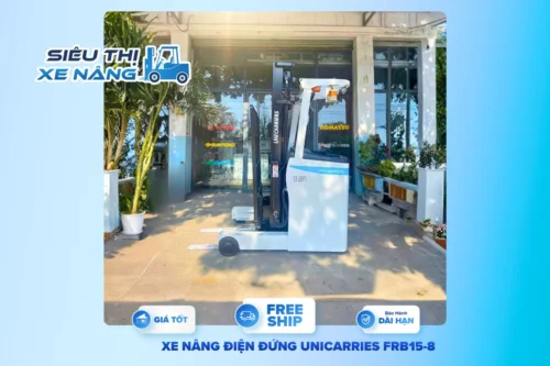 Xe nâng điện đứng lái Nhật Bản chất lượng giá tốt